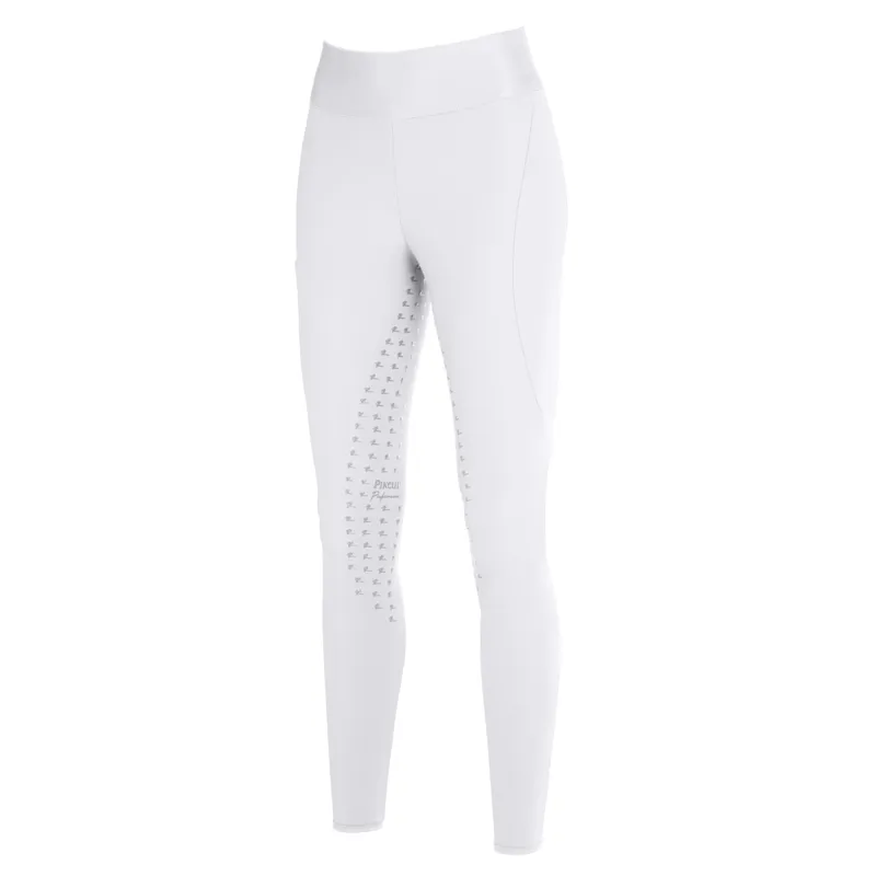 Pikeur Tiffni Ladies Full Grip Riding Tights - White
